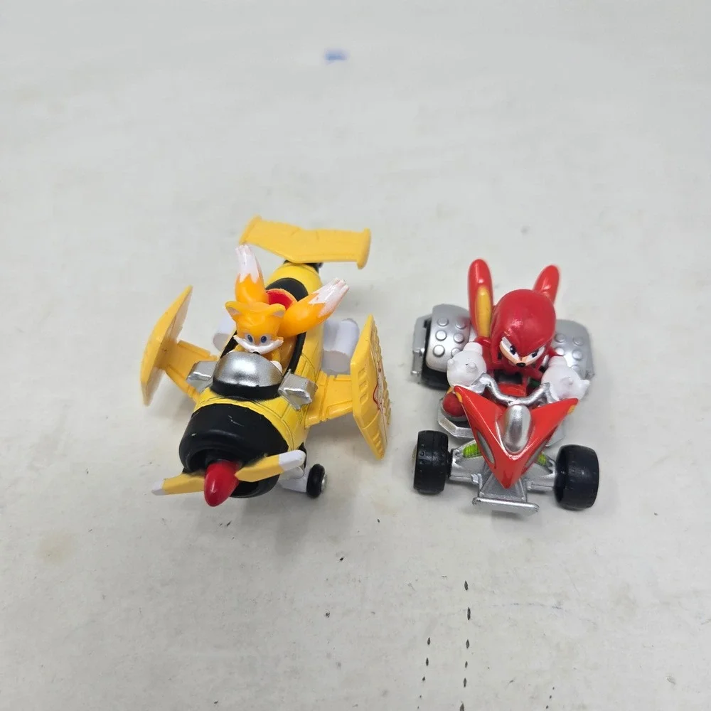 Sonic Racing Pull Back Toys Tails Tornado‎ Plane & Knuckles ATV SEGA